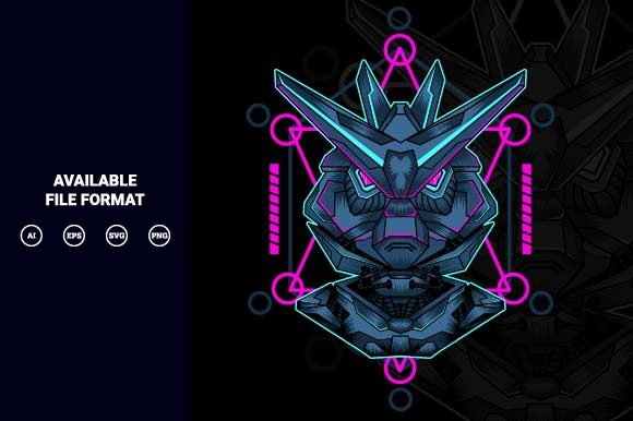 Download Mecha with Sacred Geometry Background - Sacred geometry Collection