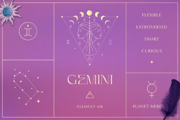 Download Gemini Zodiac Sign Logo Branding Design. - Branding Collection