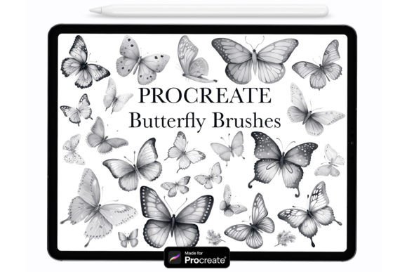 Download Procreate Butterfly Stamp Brushes - Stamp Collection