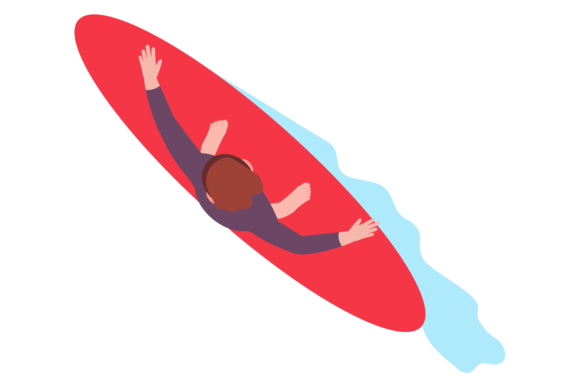 Download Surfboard Sportsman Top View. Man Stand - Premium Resources