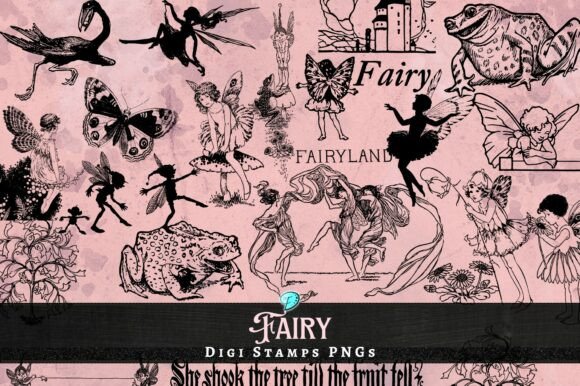 Download Fairy Digi Stamps Transparent PNGs - Stamp Collection