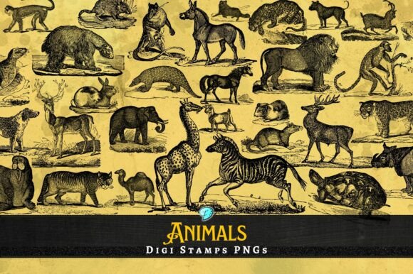 Download Animal Digi Stamps Transparent PNGs - Stamp Collection